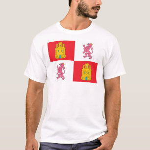 Camiseta T-shirt da bandeira do Castile e do Leon
