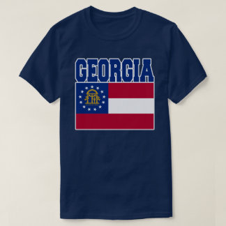 Camiseta T-shirt da bandeira do estado de Geórgia