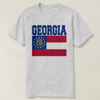 Camiseta T-shirt da bandeira do estado de Geórgia