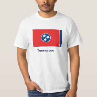 Camiseta T-shirt da bandeira do estado de Tennessee