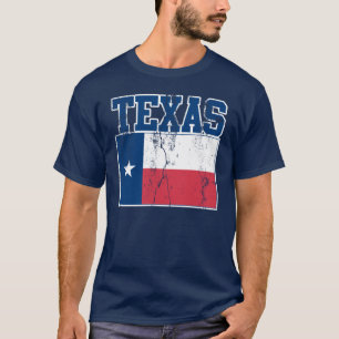 Camiseta T-shirt da bandeira do estado de Texas (afligido)