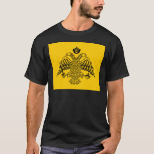 Camiseta T-shirt da bandeira do império bizantino