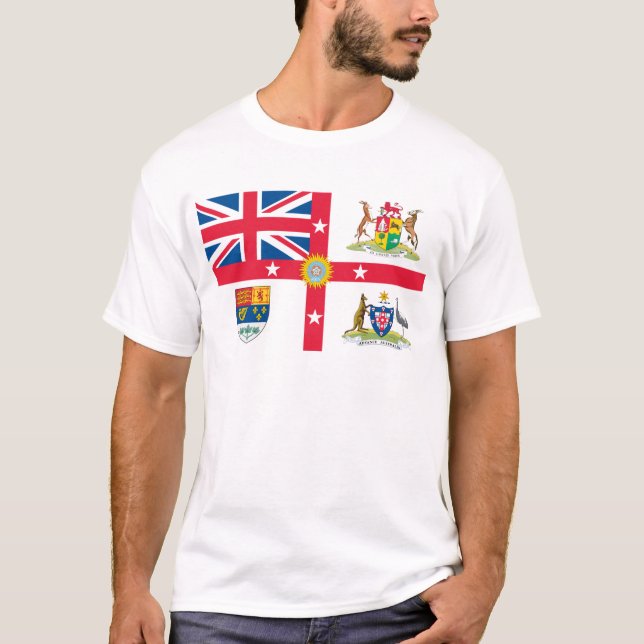 Camiseta T-shirt da bandeira do Império Britânico (Frente)
