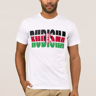 Camiseta T-shirt da bandeira do Kenyan de Rudisha