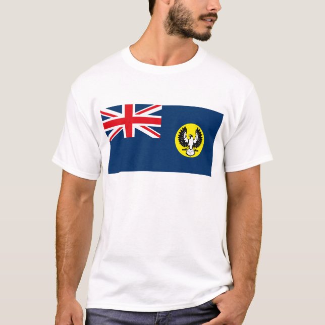 Camiseta T-shirt da bandeira do Sul da Austrália (Frente)