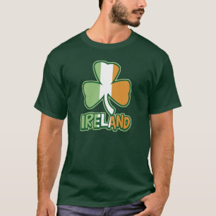Camiseta T-shirt da bandeira do trevo de Ireland