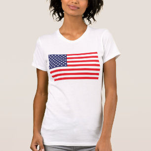 Camiseta T-shirt da bandeira dos E.U.