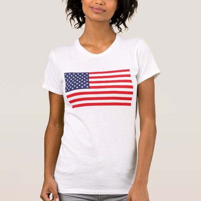 Camiseta T-shirt da bandeira dos E.U. (Frente)