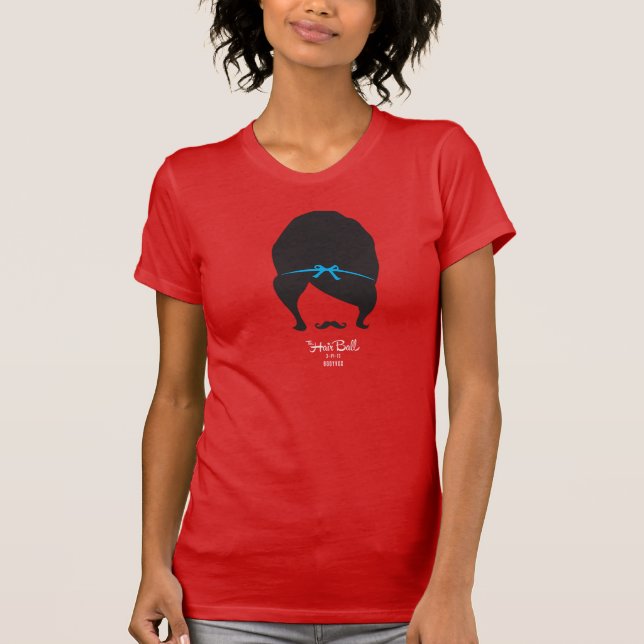 Camiseta T-shirt da bola de cabelo (Frente)