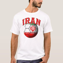 T-shirt da bola de futebol de Irã