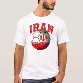 Camiseta T-shirt da bola de futebol de Irã
