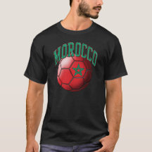 T-shirt da bola de futebol de Marrocos
