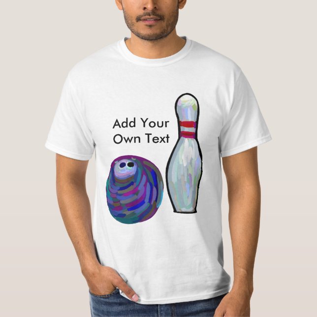 Camiseta T-shirt da boliche (Frente)