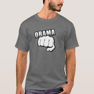 Camiseta T-shirt da BOMBA do PUNHO de OBAMA