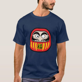 Camiseta T-shirt da boneca da boa fortuna de Daruma