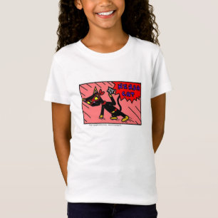 Camiseta T-shirt da boneca das meninas do CAT de NINJA dos