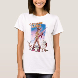 Camiseta T-shirt da boneca de Barbi do caribu