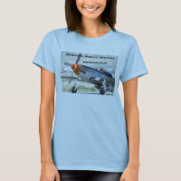 T-shirt da boneca de Ladie do mustang P-51