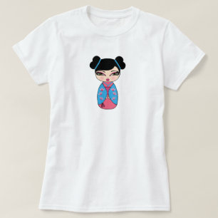 Camiseta T-Shirt da Boneca Kokeshi