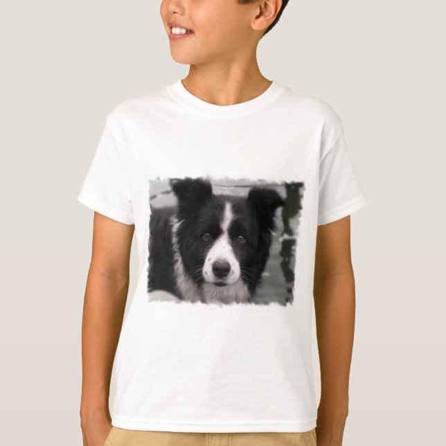 Camiseta T-Shirt da Border Collie Kid (Frente)