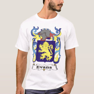 Camiseta T-shirt da brasão da família de Evans