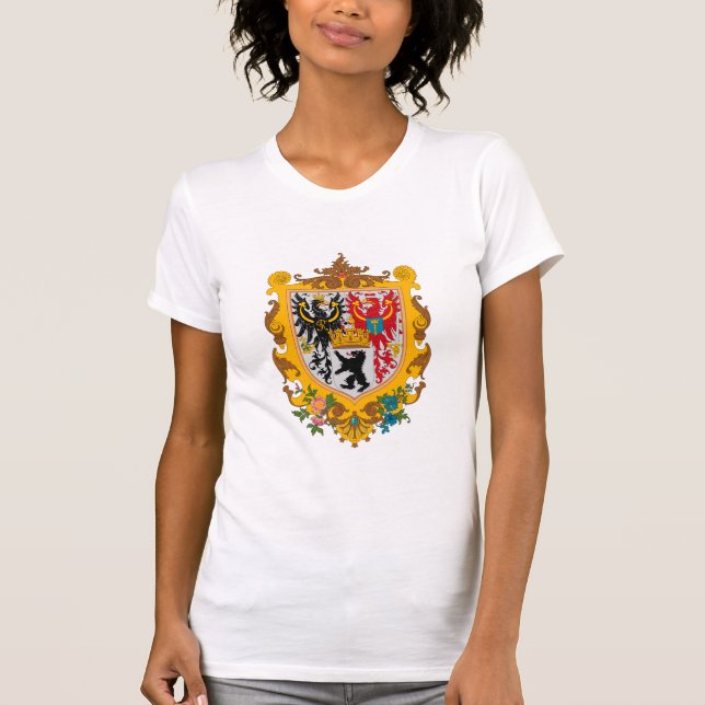 Camiseta T-shirt da brasão de Berlim 1871) ( (Frente)