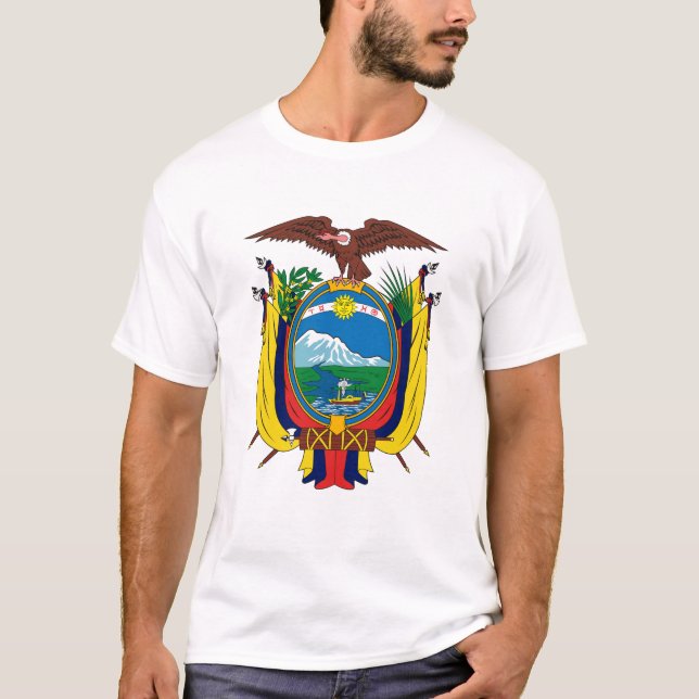 Camiseta T-shirt da brasão de Equador (Frente)