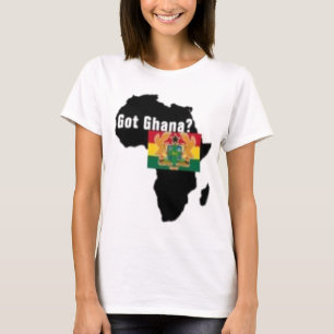 Camiseta T-shirt da brasão de Ghana e etc.