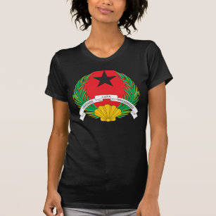 Camiseta T-shirt da brasão de Guiné-Bissau