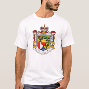 Camiseta T-shirt da brasão de Liechtenstein