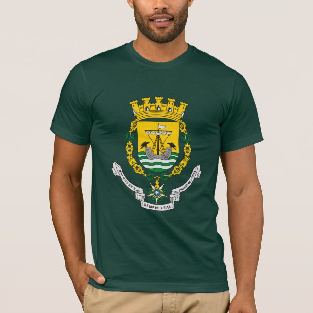 Camiseta T-shirt da brasão de Lisboa (Frente)