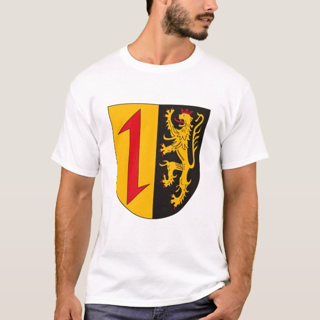 Camiseta T-shirt da brasão de Mannheim (Frente)