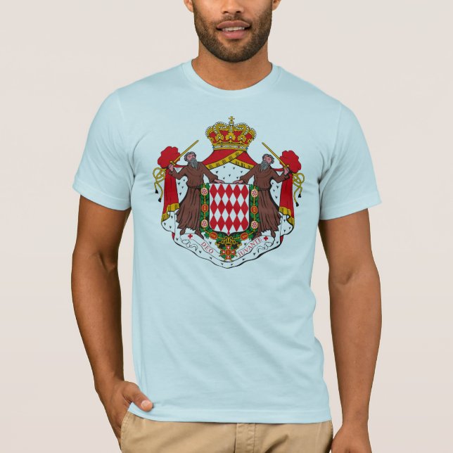 Camiseta T-shirt da brasão de Monaco (Frente)