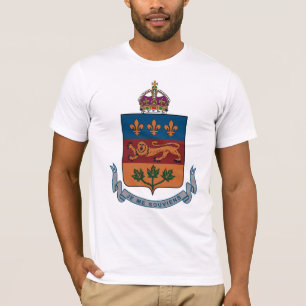 Camiseta T-shirt da brasão de Quebeque (alternativo)