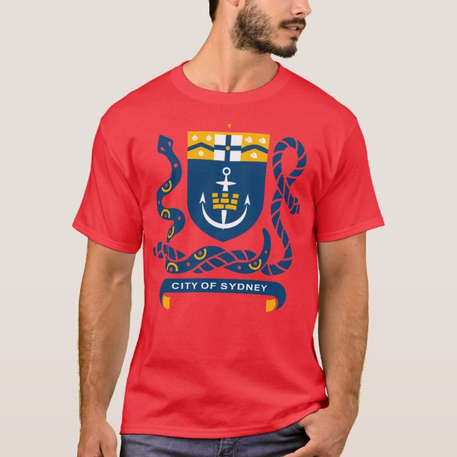 Camiseta T-shirt da brasão de Sydney (Frente)