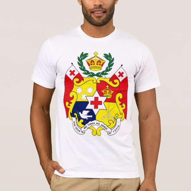 Camiseta T-shirt da brasão de Tonga (Frente)