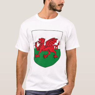 Camiseta T-shirt da brasão de Wales