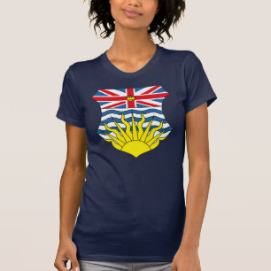Camiseta T-shirt da brasão do Columbia Britânica