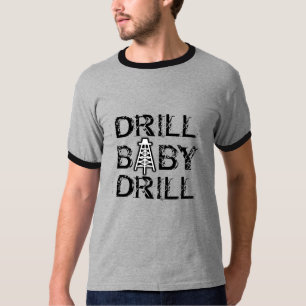 Camiseta T-shirt da broca do bebê da broca