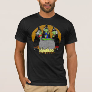 Camiseta T-shirt da bruxa do Dia das Bruxas
