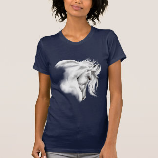 Camiseta T-shirt da cabeça de cavalo de Whte
