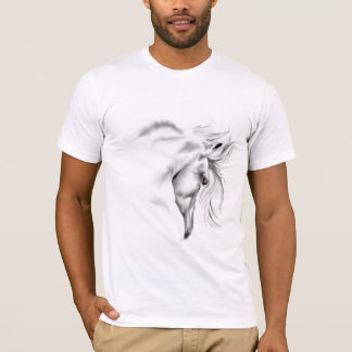 Camiseta T-shirt da cabeça de cavalo de Whte