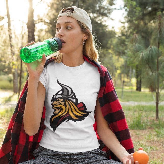 Camiseta T-Shirt da Cabeça de Viking (Criador carregado)