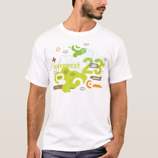 Camiseta T-shirt da caminhada da arte de Riverwest