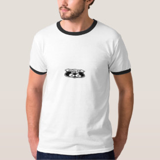 Camiseta T-shirt da campainha, branco/preto - rota 66