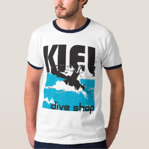 Camiseta T-shirt da campainha da loja do mergulho de Kiel