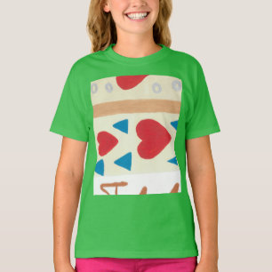 Camiseta T-shirt da campainha da menina do trajeto do amor
