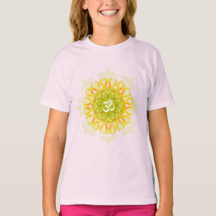 Camiseta T-shirt da campainha das meninas da mandala do OM