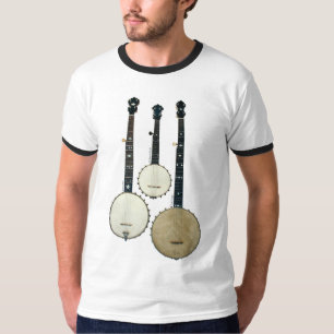 Camiseta T-shirt da campainha de 3 homens dos banjos