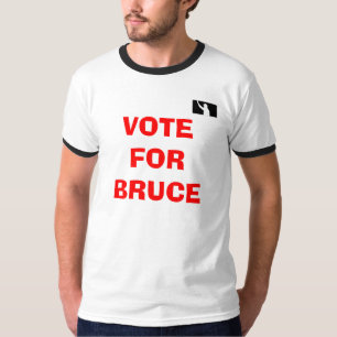 Camiseta T-shirt da campainha de UEFL "voto para Bruce"